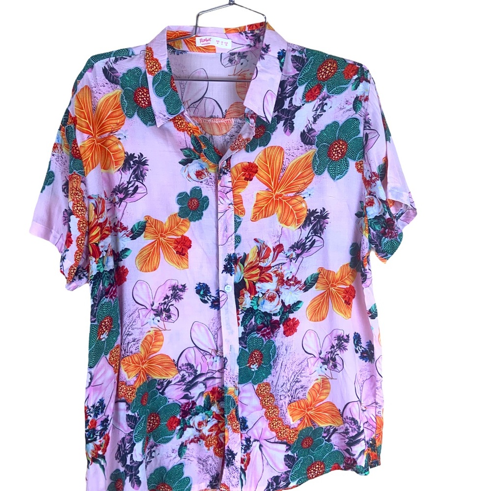 Romwe  floral shirt